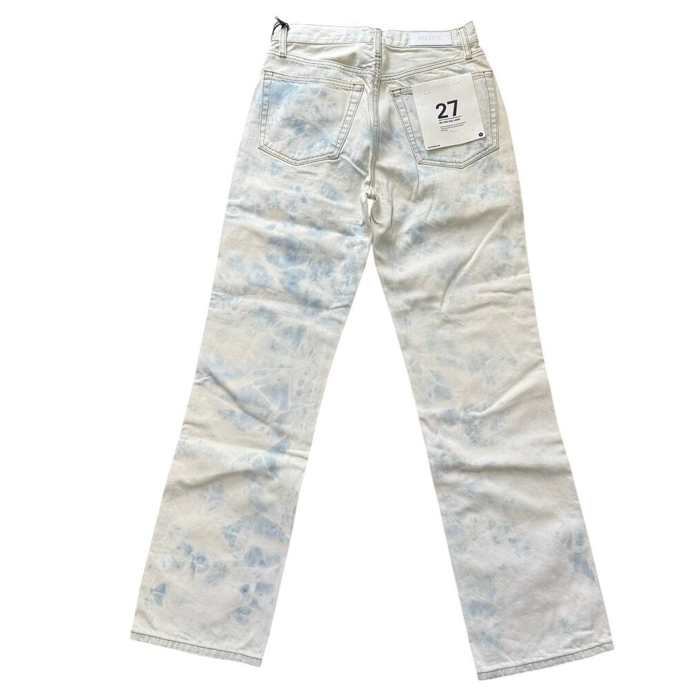 Re/Done 90s High Rise Loose Jeans Button Fly Bleached Wash Denim Size 27 - Picture 2 of 7